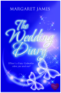 book cover for The Wedding Diary by Margaret James, designed by Berni Stevens Design